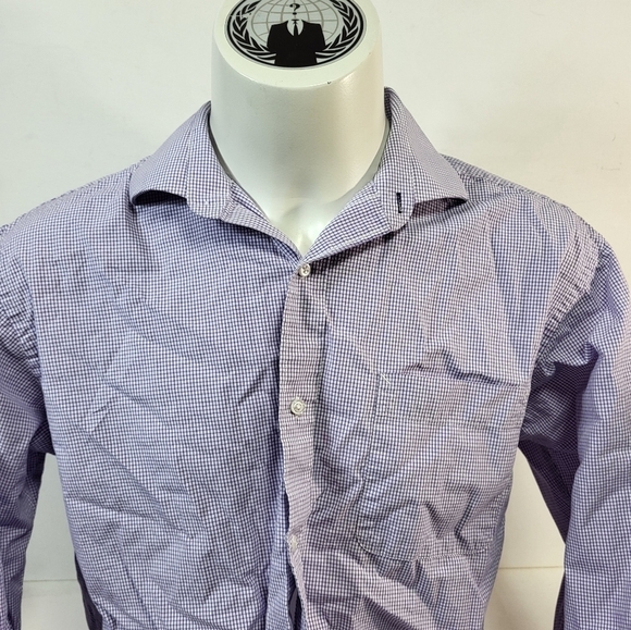Tommy Hilfiger Purple Collared  Button-Up Dress Shirt - Picture 3 of 9